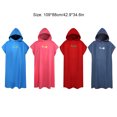 thumbnail image 4 of Wweixi Stay Comfortable And Stylish Polyester And Microfiber Changing Robe Soft And Absorbent Towel Poncho cochineal, 4 of 6