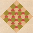 thumbnail image 1 of Ahgly Company Tapis d'Intérieur Lavable à la Machine, Carré, Transitionnel, Kaki et Or, Tapis de Zone, 4 Pieds Carré, 1 of 7