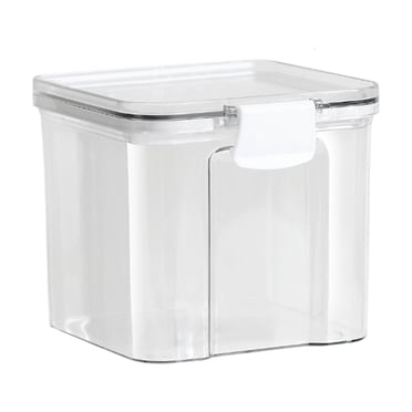 WRKEKC Clearance Airtight Food Storage Containers for Pantry Organization, Stackable Kitchen Canisters with Snap-Lock Lids (10.5x12x25cm)