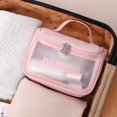thumbnail image 4 of Toiletry Carry Pouch Matte Plastic Portable Cosmetic Bag Travel Storage Pouch, 4 of 10