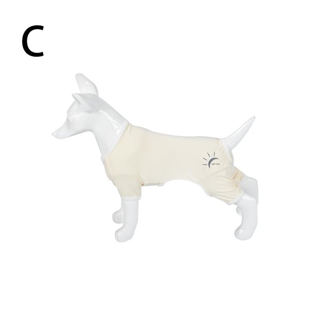 RYGRZJ Summer Dog Clothes Breathable Anti-UV Elastic Sun Protection Clothing