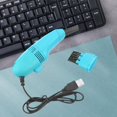 thumbnail image 2 of Mini Table Dust Sweeper Dust Collector Brush for vacuum for Car PC Camera Pet Hairs Sky Blue, 2 of 9
