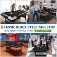 thumbnail image 3 of GloryStar 6Ft/7Ft Folding Pool Table, Portable Pool Table, Billiard Table Set Includes Balls, Cues, Chalks and Brush, for Family Game Room, Adult Rrec Room, Basements, 3 of 7