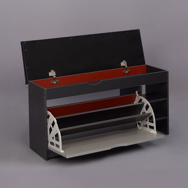 SOCE012 - Banc de Rangement pour Chaussures d'Artisan avec Long Siège de Banc