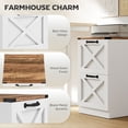 thumbnail image 4 of HOMCOM Classeur à 2 Tiroirs, Armoire de Classement pour Formats Lettre/A4, Blanc, 4 of 10