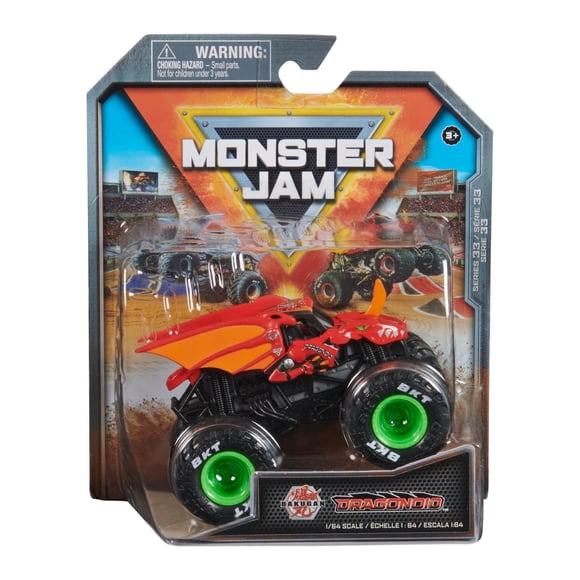 Monster Jam, Official Bakugan Dragonoid Monster Truck, Die-Cast Vehicle, 1:64 Scale, Kids Toys for Boys Ages 3 and up
