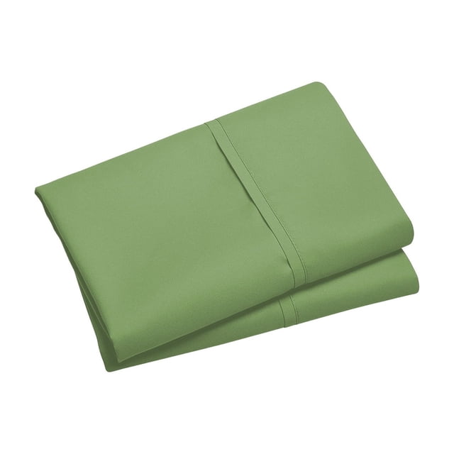 Pillow Covers 2 Pack Envelope Design Soft Brushed Microfiber Pillow Cases 20X30 Inch Polyester Fabric Army Green Shrinkage Proof Bedding Accessory Army Green