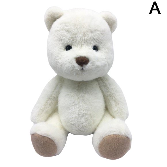Ours Articulé en Lina Blanc, Poupée Pouvant Porter des Vêtements et Poser, Poupée à Offrir à des Amis, Jouet en Peluche Ours