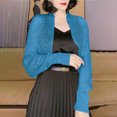thumbnail image 2 of WRKEKC Cardigan Sweaters for Women, Womens Cardigans Lightweight, Ladies' Spring And Winter Solid Color Long Sleeve Hollow Shawl Coat Loose Sunscreen Knitted Cardigan, 2 of 5