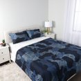 thumbnail image 1 of 5-Piece Twin Bedding Set, Blue Geo, 1 of 9