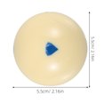 thumbnail image 2 of Shisuyan Replacement Pool Ball Six-Point Cue Ball for Billiards Pool Table Supply Resin Billiard Accessory for Cue Training and Practice, 2 of 8