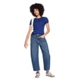 thumbnail image 2 of George Women's Rib Crew-Neck T-Shirt, 2 of 6
