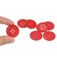 thumbnail image 4 of Unique Bargains Boutons de Couture Ronds Plats en Résine Rouge à 4 Trous pour Vêtements et Bricolage (Lot de 100), 4 of 5