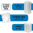 thumbnail image 3 of Kenmore Vacuum Sealer Bag & Roll Variety Pack (57 Piece Assortment), 3 of 5