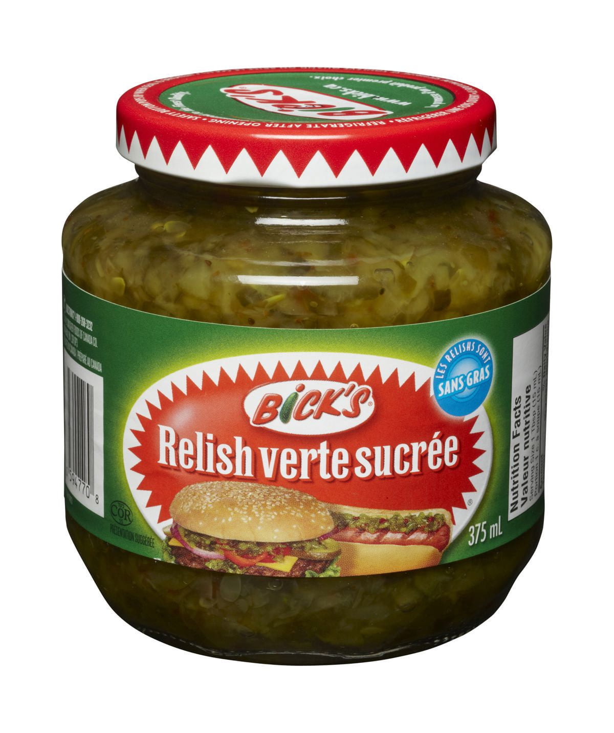 Bick’s® Sweet Green Relish