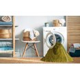 thumbnail image 2 of Ahgly Company Tapis de Zone Carré Lavable en Machine Orange Doré, 8 Pieds Carré, 2 of 7