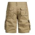 thumbnail image 4 of Sentmoon Mens Cargo Shorts High Waist Beach Shorts Loose Solid Color Button 2025 Summer Gym Shorts Multi Pocket Man Comfy for Sports Running Yellow 30, 4 of 5