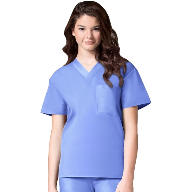 Maevn Unisex Core V-Neck TopCeil Blue, XX-Large