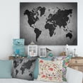 thumbnail image 1 of Designart Ancient Map of The World IX Canvas Wall Art, 1 of 4