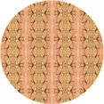 thumbnail image 1 of Ahgly Company Machine Washable Indoor Round Transitional Yellow Orange Area Rugs, 3' Round, 1 of 7