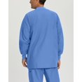 thumbnail image 2 of Landau Essentials Vestes de Sarrau à 5 Poches pour Hommes - Coupe Classique et Décontractée, Col Ras du Cou, devant à Boutons-Pression, Sarraus d'Échauffement 7551, 2 of 5