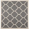 thumbnail image 1 of Safavieh Courtyard Anthracite Indoor Outdoor Rug, Square 4', 1 of 1