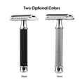 thumbnail image 4 of Double Edge Safety Razor Stainless Steel Manual Shaving Razor Long Handle Traditional Razor, 4 of 6