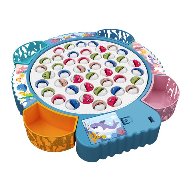 Jeu de Pêche Ensemble Jeu de Rôle Plateau Cadeaux d'Anniversaire Éducatif Électrique Bleu Grand