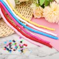 thumbnail image 5 of Unique Bargains Entretoise de Perles en Argile Polymère 6 mm, 3500 Pcs 10 Brins Ronde Plate Faite à la Main Entretoise de Perles, Rose Pâle, 5 of 5