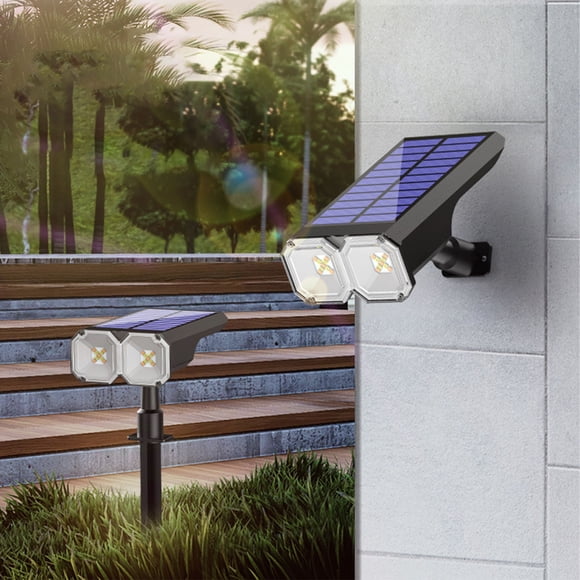 PRETXORVE Outdoor Solar Lights Land Scape Spotlights Garden Lights Wireless Solar Powered Outdoor Lights Lighting For Yard Walkway