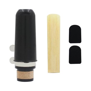 Langgg 1 Ensemble Trousse d'Embouchure de Clarinette avec Ligature Saxophone Bonne Sonorité Pince Ancre Coussins Pince pour Débutant