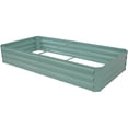 thumbnail image 1 of Sunnydaze Galvanized Steel Rectangle Raised Garden Bed - 4' x 8' - Green, 1 of 5