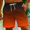 thumbnail image 1 of Meichang Mens Gradient Swim Trunks Summer 5 Inch Quick Drying Swimming Shorts Casual Elastic Waist Surfing Boardshorts Lightweight Drawstring Bathing Suits with Pockets Orange XL, 1 of 9