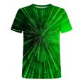 thumbnail image 4 of Meichang T-Shirt pour Homme Grande Taille, Coupe Ajustée, Muscle, Stylé, Amusant, à Rayures, Imprimé 3D, T-Shirt Décontracté à Col Rond, Chandail à Enfiler, Hauts Coupe Ample, Manches Courtes, Chandails Légers et Doux, Entraînement Sport, T-Shirts Tee, M-5TG, 4 of 5