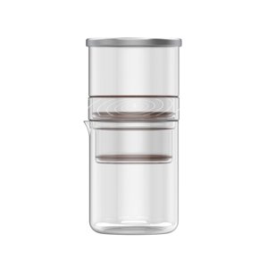 Amdohai Cold Brew Coffee Maker - 300ml Thé glacé en verre & Fabrication de bière froide à café