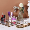 thumbnail image 1 of 2pcs Cotton Swab Organizer Acrylic Cotton Ball Holder Acrylic Cosmetic Storage Box Portable Cosmetic Storage Box with Lid, 1 of 7