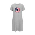 thumbnail image 4 of Birdeem Chemises de Nuit pour Femmes Chemise de Nuit Courte Surdimensionnée pour Femmes Robe Imprimée à Col Rond et Manches Courtes, 4 of 12
