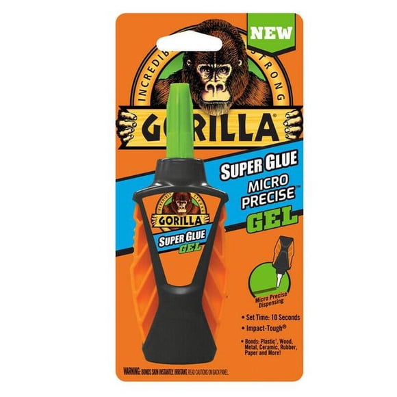 Gorilla Glue 267826 5.5g Micro Precise High Strength Super Glue, Translucent
