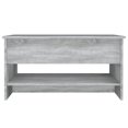 thumbnail image 3 of vidaXL Coffee Table Grey Sonoma 80x50x40 cm Engineered Wood, 3 of 5