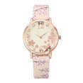 thumbnail image 2 of Women Fashion Embossed Flowers Small Fresh Printed Belt Student Quartz Watch, 2 of 4