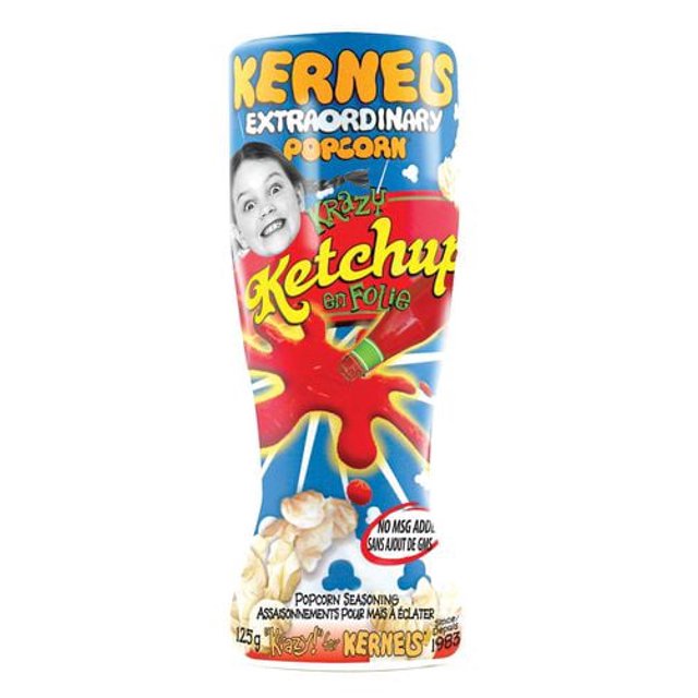 Assaisonnement ketchup en folie pour maïs à éclater de Kernels