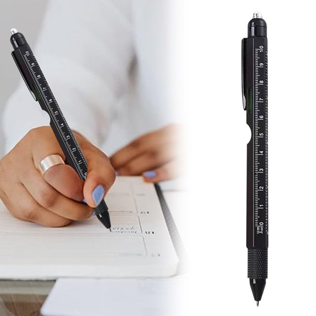 Cqxid Pencil Curler Under $10 Home & Garden Pen Multifunctional Pen 9 In 1 Multifunctional Pen With /screwdriver/LED Light/ruler// A For Dad A For Students.