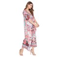 thumbnail image 4 of Robe Kaftan Longue Décontractée Ample à Manches Kimono pour Femmes Grande Taille, Tenue de Villégiature, Robe de Soirée, Fête, Été, Plage, Couvre-Maillot, 4 of 5
