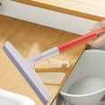 thumbnail image 1 of Long Handle Glass Scraper for Windows & Tiles - Streak-Free Cleaning Tool with Swivel Head for Shower Doors & Mirrors, 1 of 6