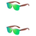 thumbnail image 1 of Decodeary Protection Bois Mode Lentille Colorée Options Monture Légère Vert 2 Ensembles, 1 of 6