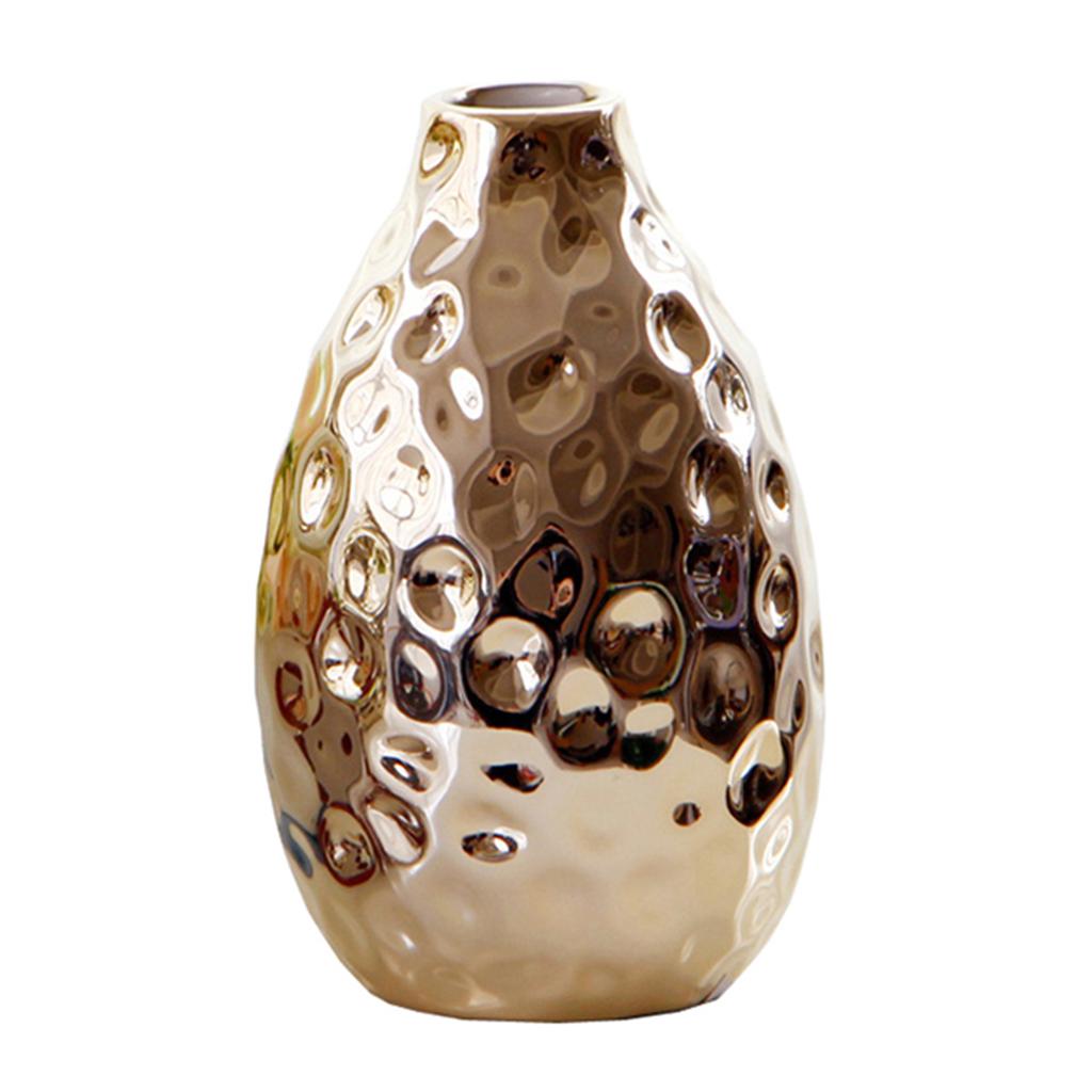 GUOOL Decorative Convex-concave Point Ceramic Flower Vase Great Gifts for Day, 3