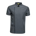 thumbnail image 1 of Chef Coat Short Sleeve chef Jacket for Restaurant Bakery Grey XXXL, 1 of 7