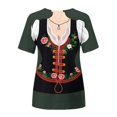 thumbnail image 4 of Kcodviy Femmes T-Shirts Confortables Imprimés T-Shirts pour Femmes Col Rond Manches Courtes Manches Longues Superposition Hauts pour Femmes T-Shirts Hauts Tunique Blouse, 4 of 4
