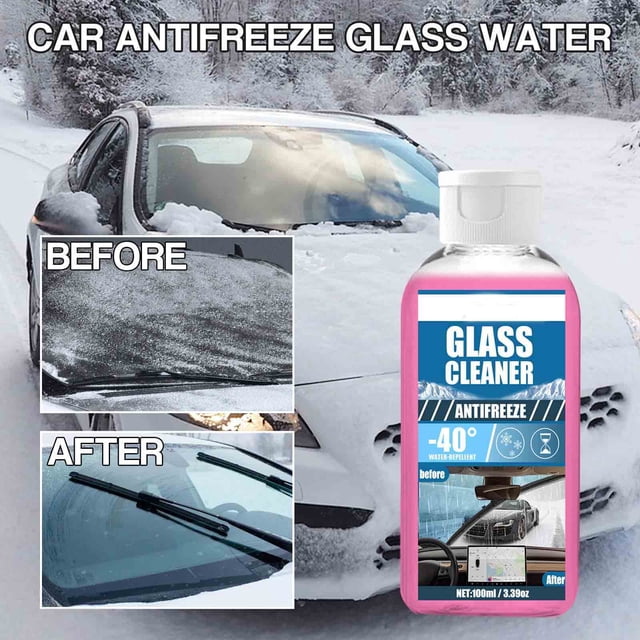 Aodebiao Premium Car Windshield Washer Fluid - Fast Acting Antifreeze for Clear Vision in Snow & Ice - All Season Glass Cleaner with Lubricating Formula - Safe for All Vehicles