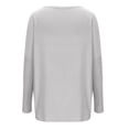 thumbnail image 5 of Yuyuzo Tuniques pour Femmes Manches Longues Col Rond Chemises Légères Couleur Unie Hauts de Pyjama, 5 of 5